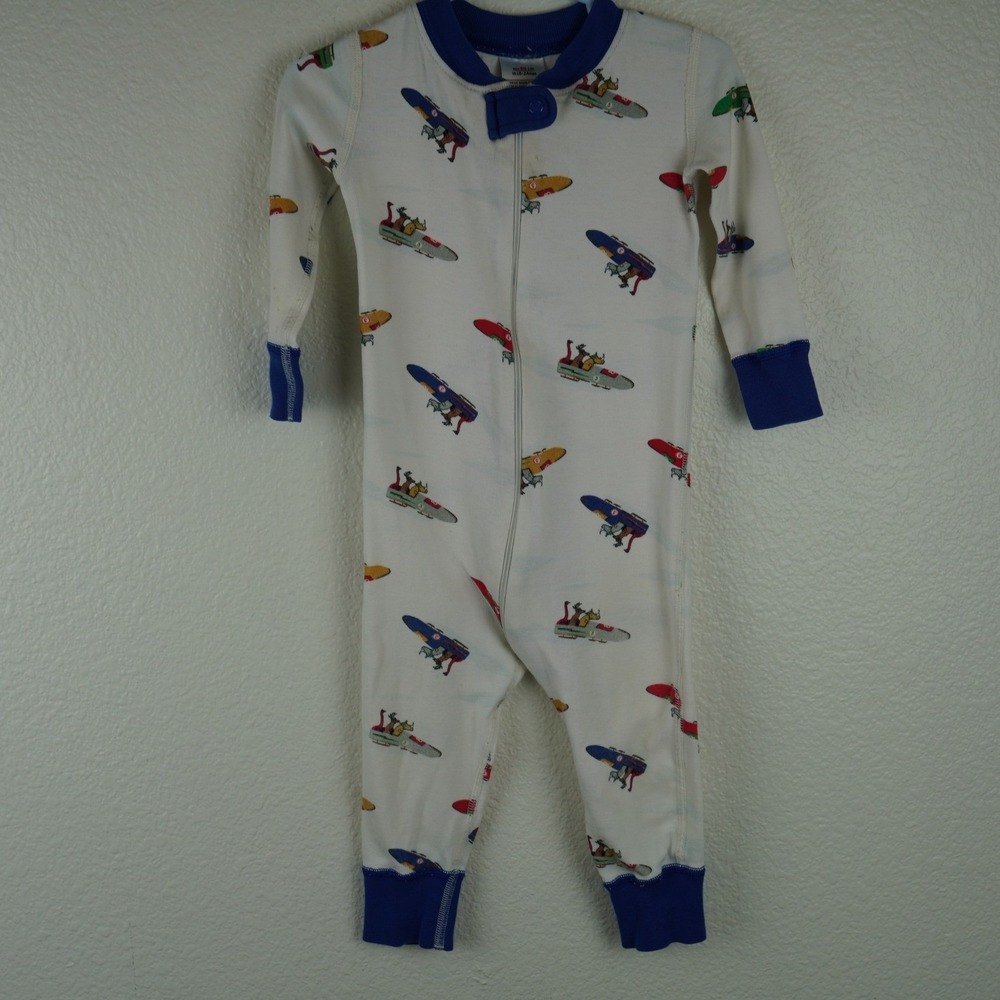 Hanna Andersson Organic Cotton Kids Pajamas 18 24 Months Footless One Piece